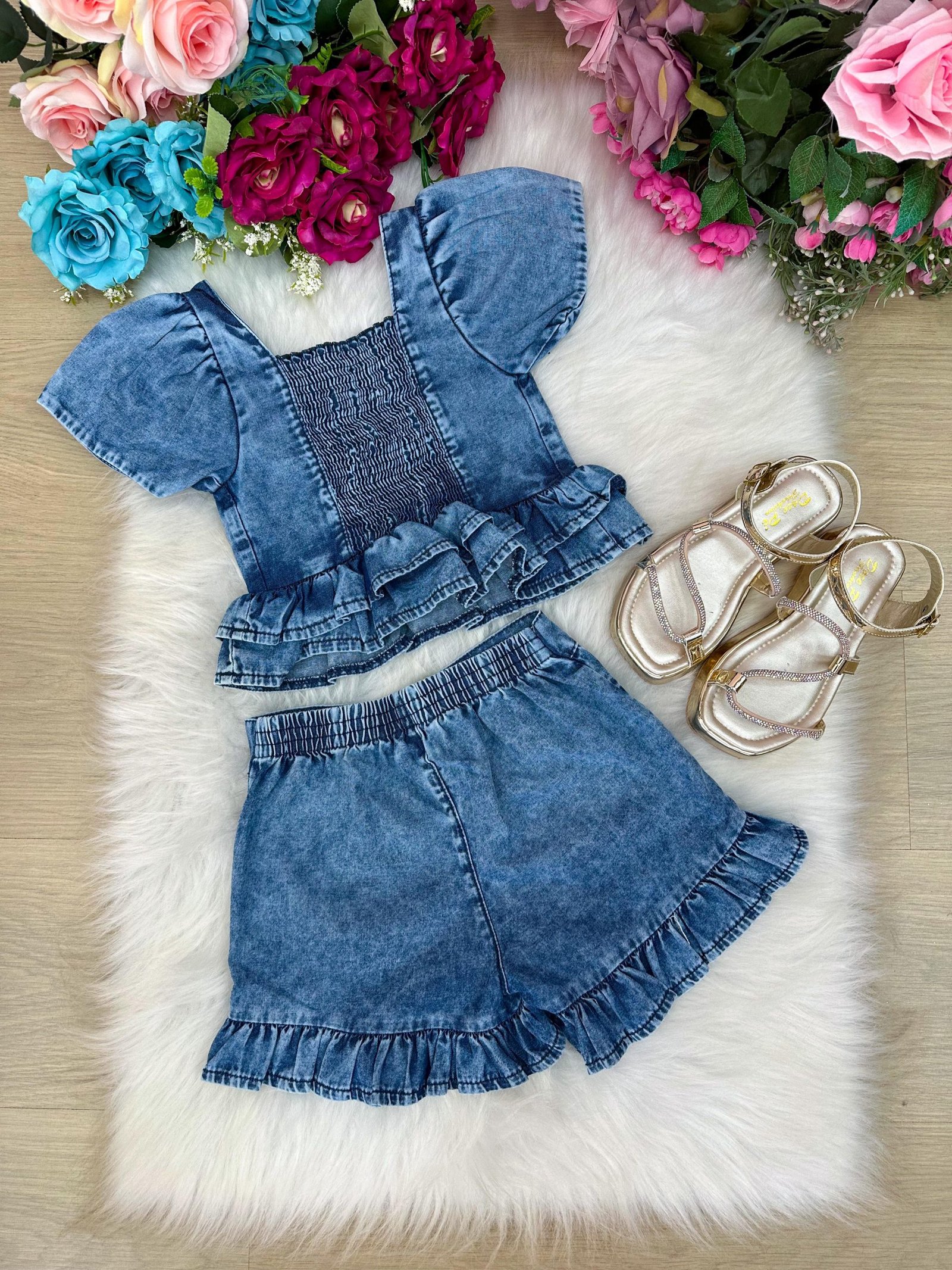 Conjunto Blogueirinha Lory Jeans - Imagem 4