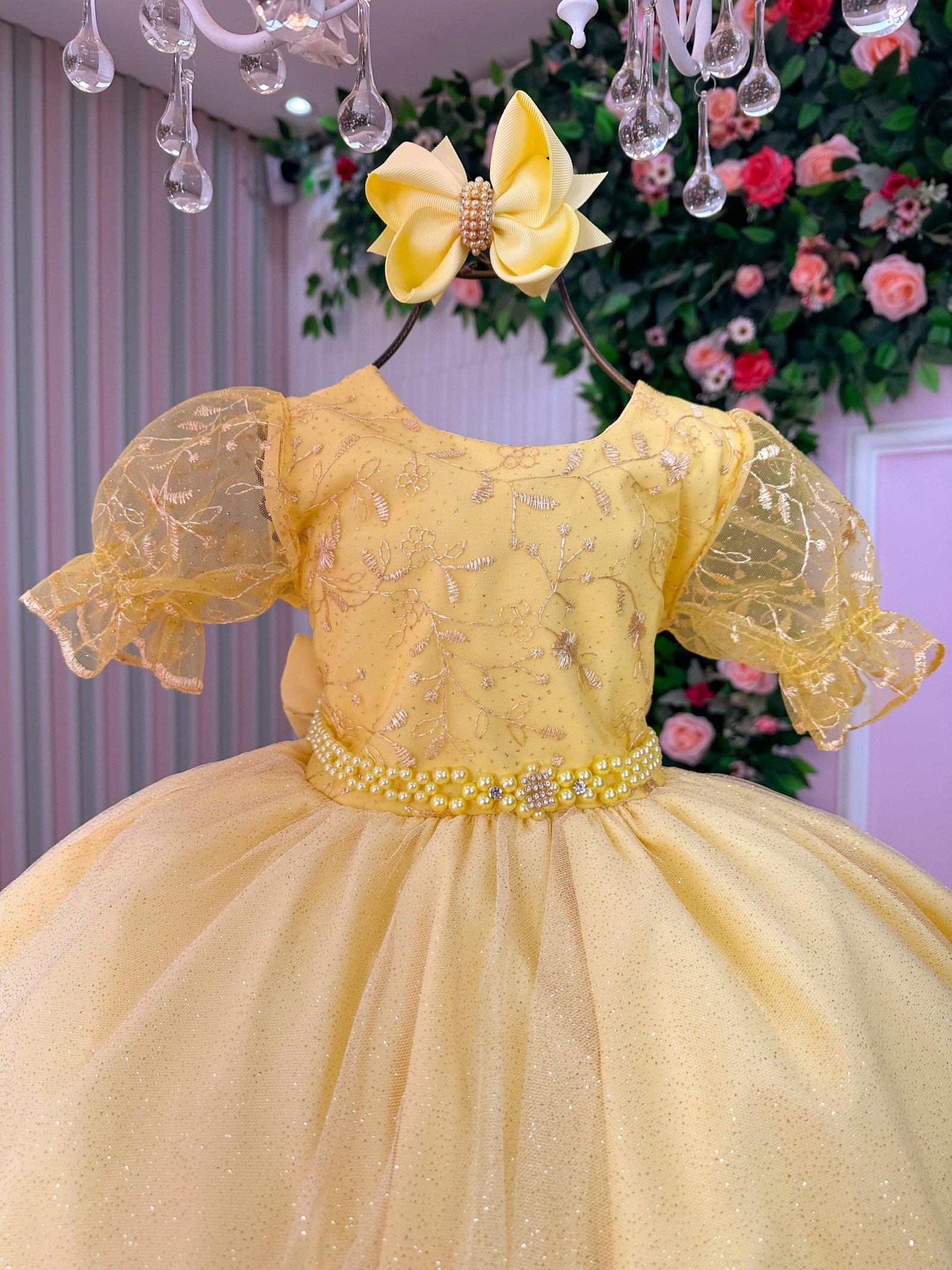Vestido Bella Child Laize Amarelo - Imagem 2