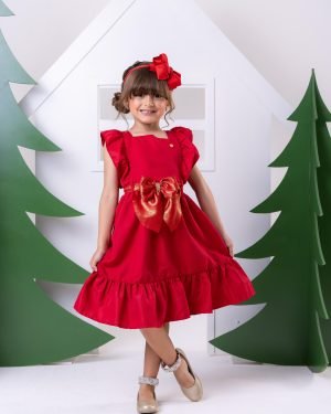 Vestido Blogueirinha Natali Vermelho - Natal