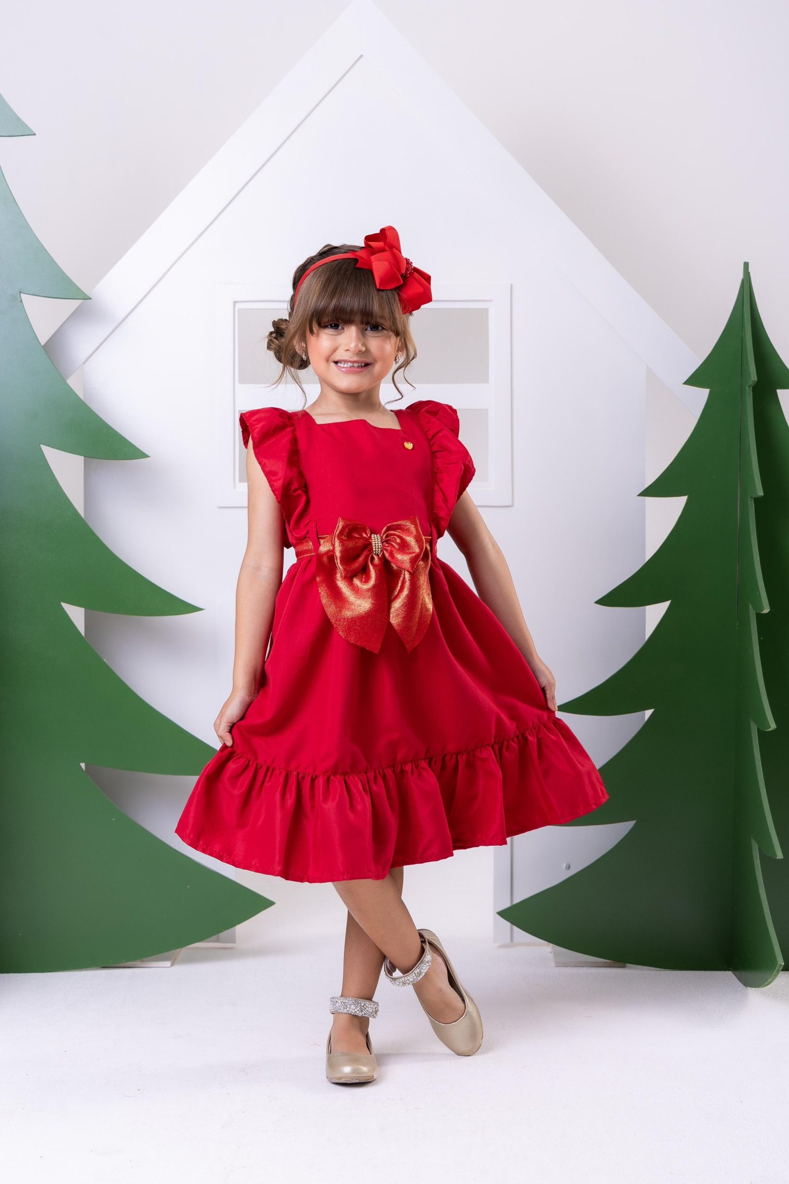 Vestido Blogueirinha Natali Vermelho - Natal