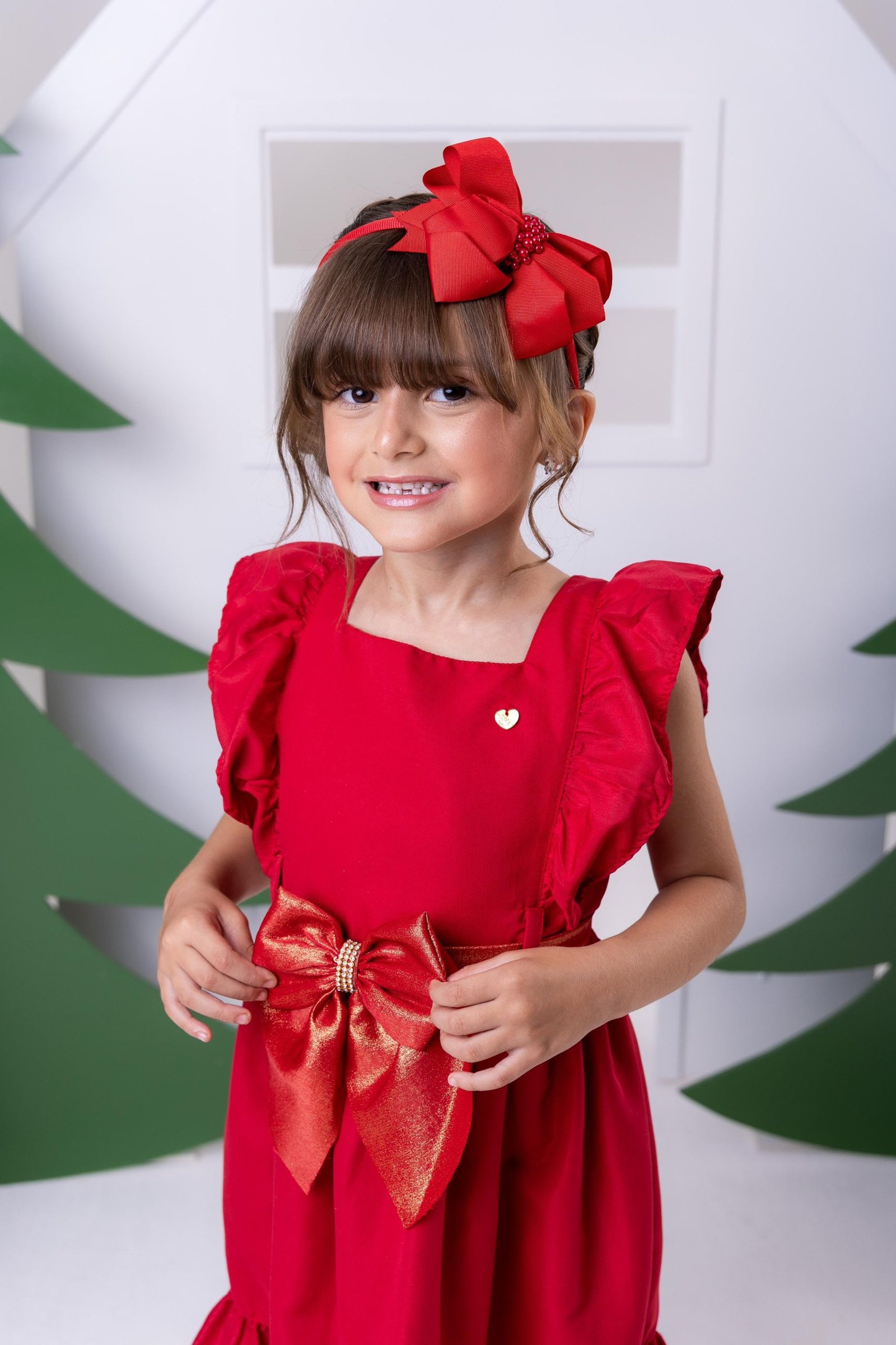 Vestido Blogueirinha Natali Vermelho - Natal - Imagem 2