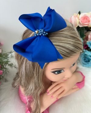 Laço Belli Strass Maria Alice Azul Royal