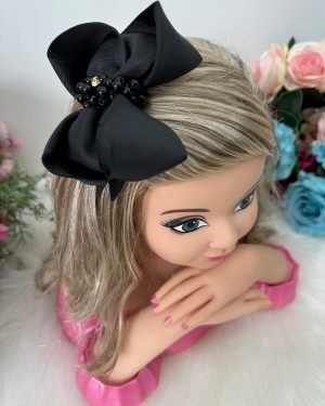 Laço Belli Strass Maria Alice Preto