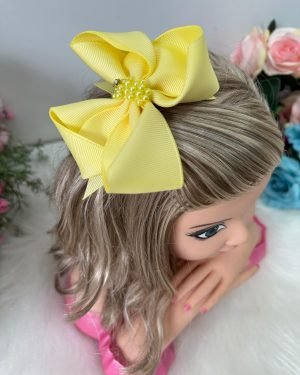 Laço Belli Strass Maria Alice Amarelo