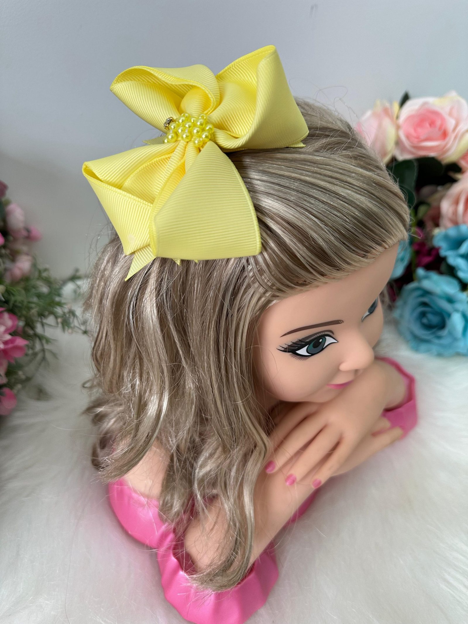 Laço Belli Strass Maria Alice Amarelo - Imagem 2