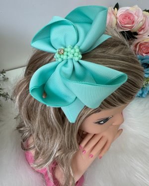 Laço Belli Strass Maria Alice Verde Tiffany