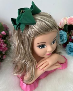 Laço Belli Strass Maria Alice Verde Bandeira