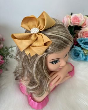 Laço Belli Perolas Maria Eduarda Dourada