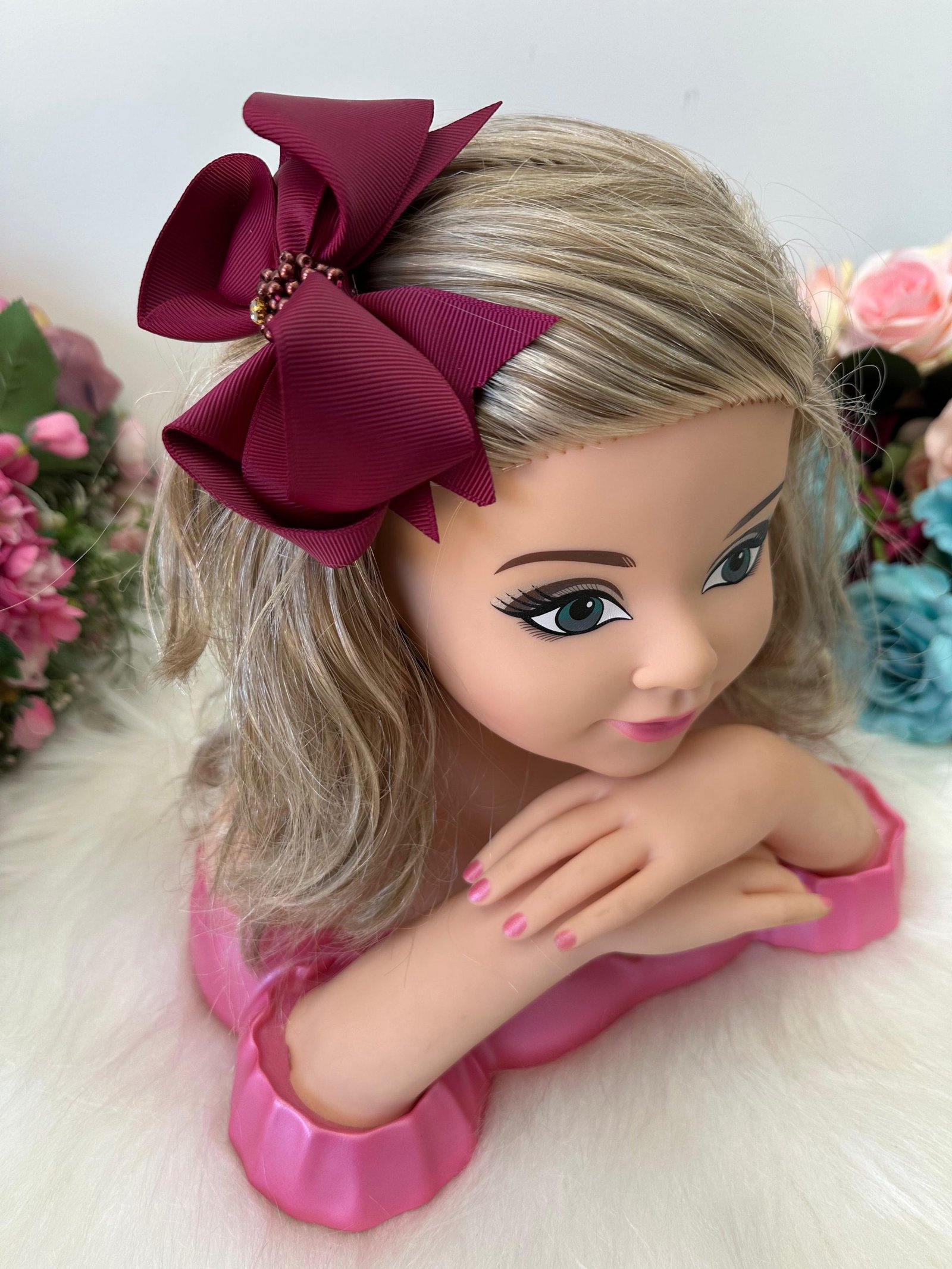 Laço Belli Strass Maria Alice Marsala - Imagem 2