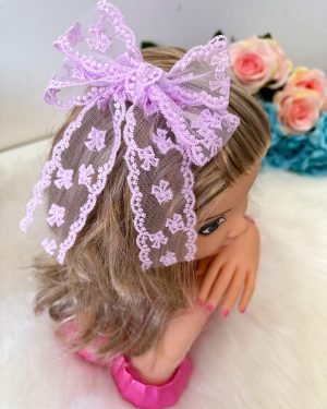 Laço Belli Jessica Renda Lilas