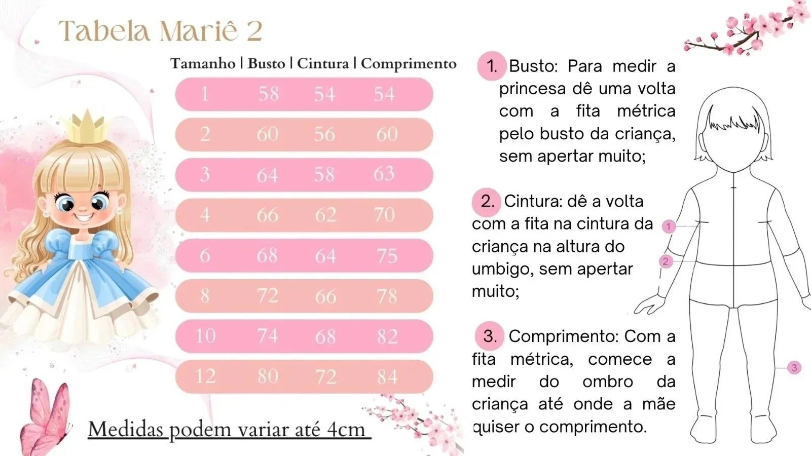Vestido Marie Realeza Mari Rosa Bebe - Imagem 4