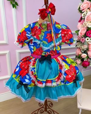 Vestido Junino Sem Short Sueli