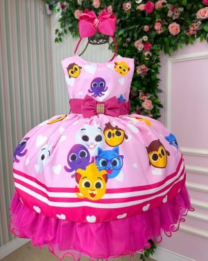 Vestido Infantil Temáticos Luxo Bolofofos - Bolo Fofos