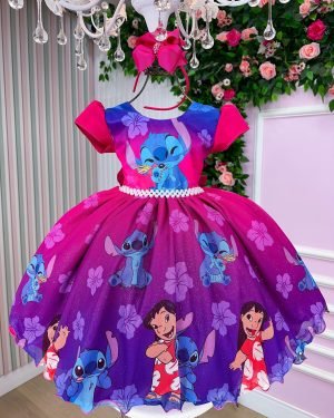 Vestido Tematicos Ysa Kids Lilo Stitch Modelo 2
