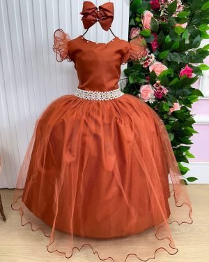 Vestido Marie Longo Amanda Terracota