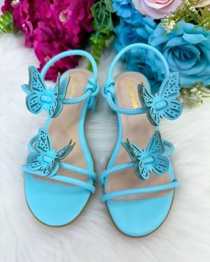 Sandalia Flor Di Mila Laise Borboletas Azul