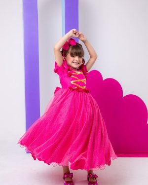 Vestido Bella Child/Fantasia Longa A Bela Adormecida Aurora