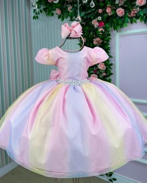 Vestido Infantil Marie Arco Iris Melissa- Candy Colorido