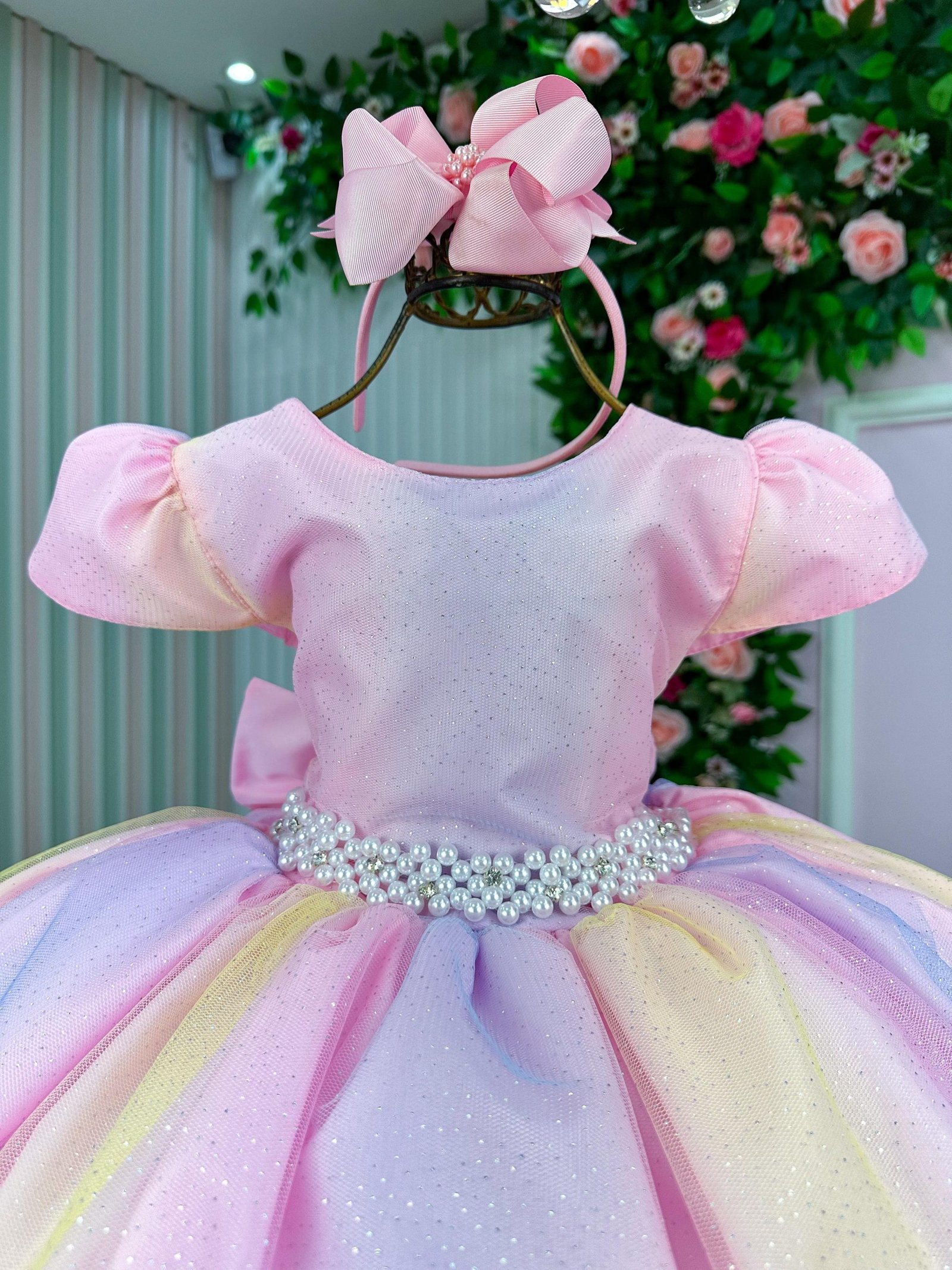 Vestido Infantil Marie Arco Iris Melissa- Candy Colorido - Imagem 3