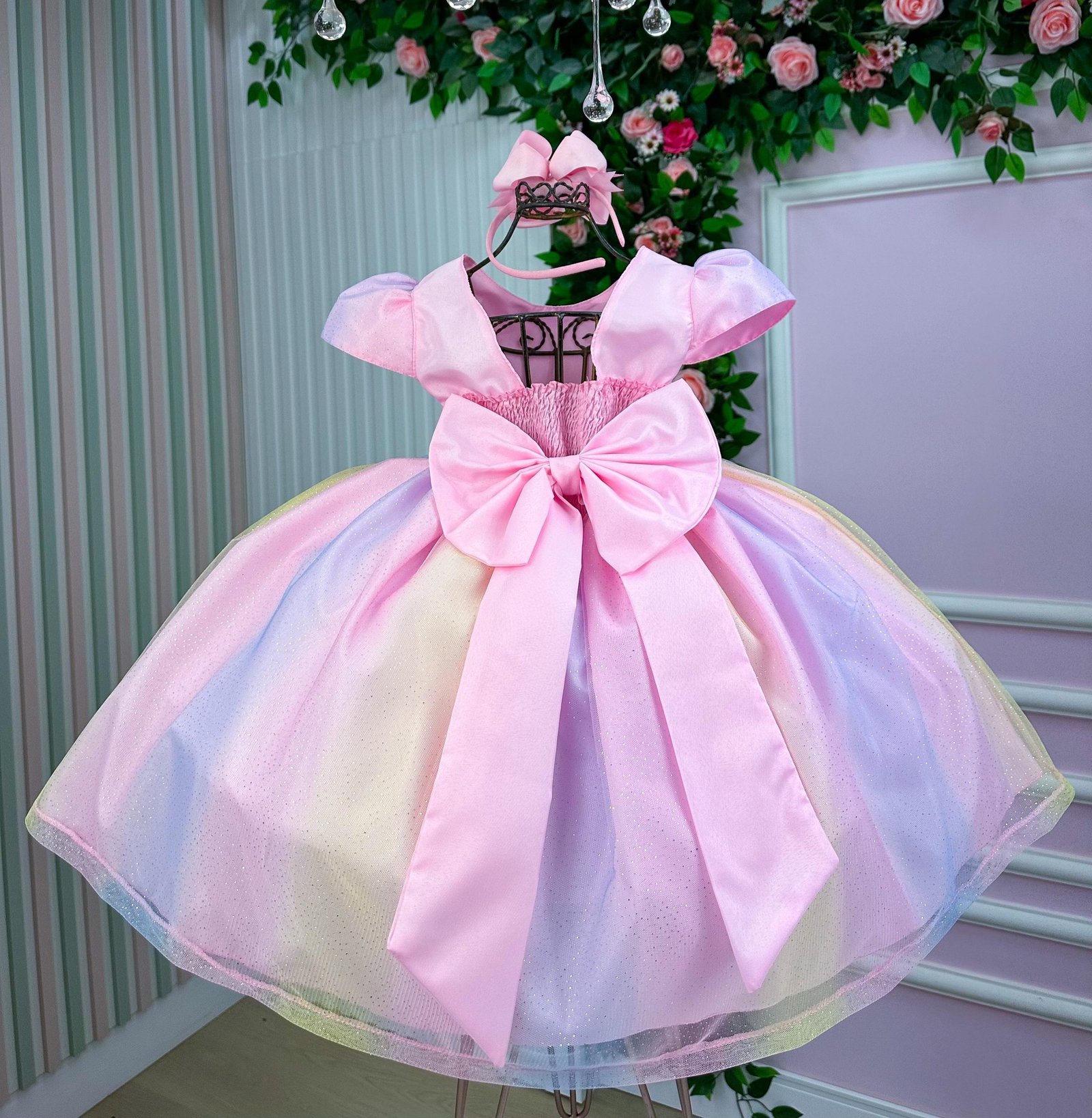 Vestido Infantil Marie Arco Iris Melissa- Candy Colorido - Imagem 4