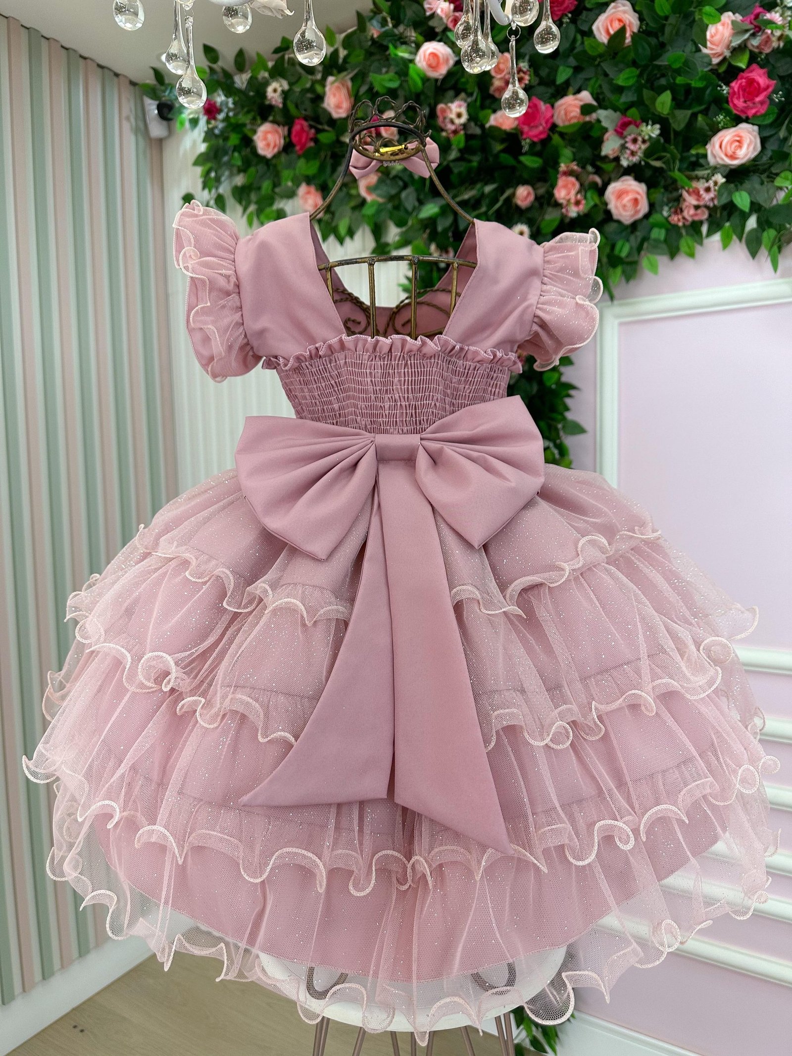 Vestido Ysa Kids Belinda Rose - Imagem 4