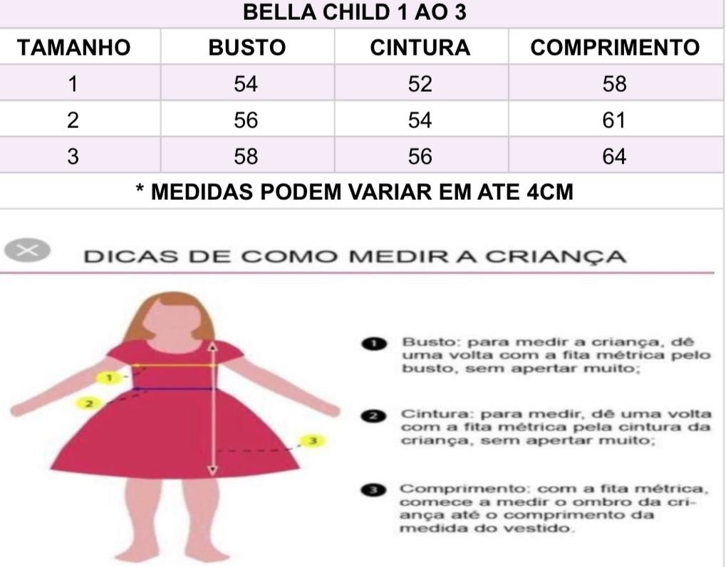Vestido Infantil Bella Child Sereia - Imagem 4