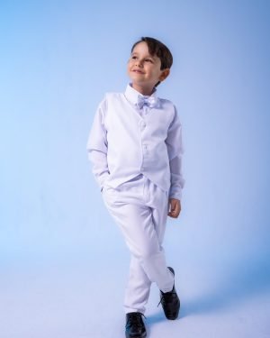 Conjunto Miss Cherry Social Colete Branco