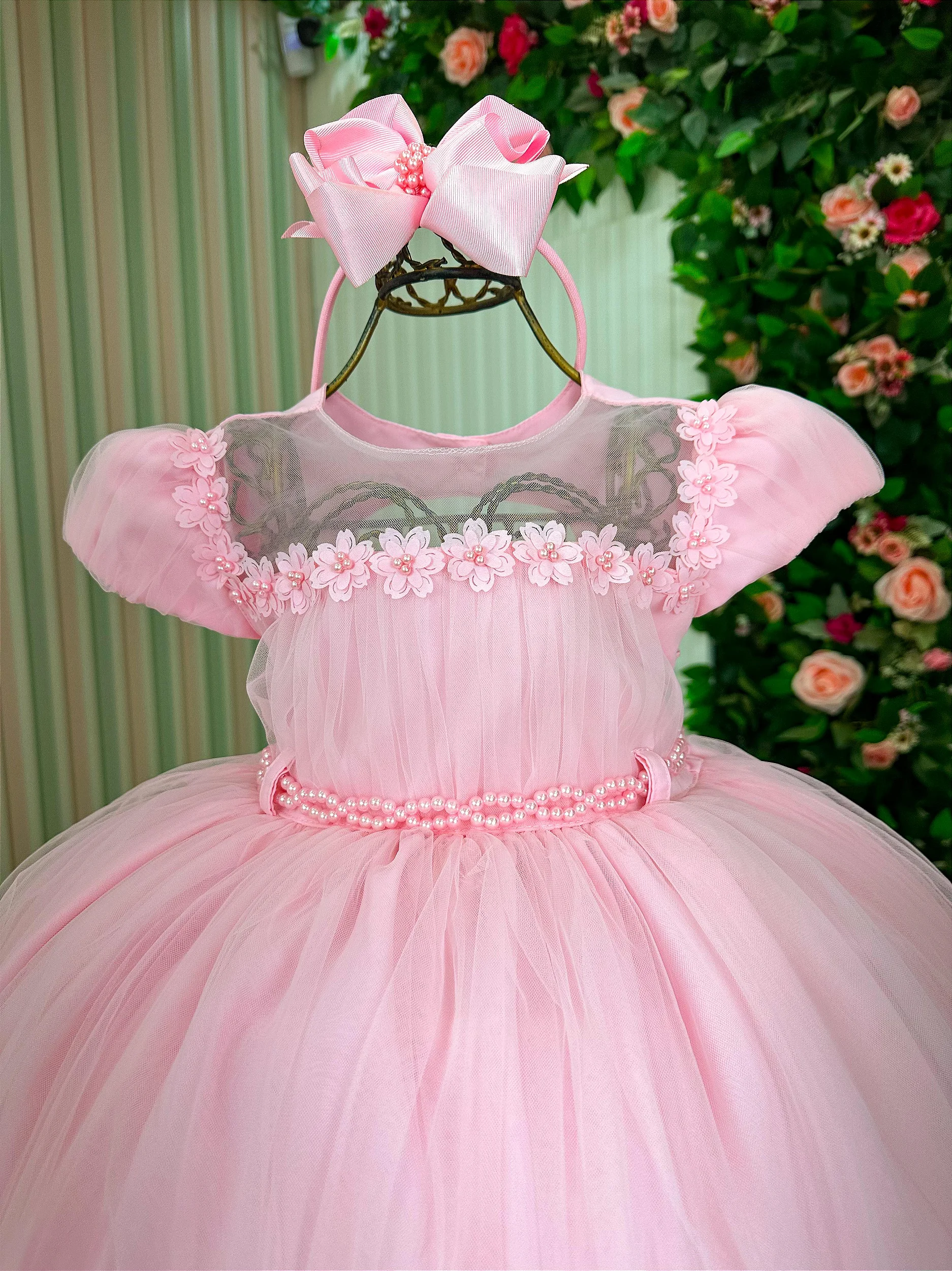 Vestido Menina Bonita Luna Rosa Bebe - Imagem 2