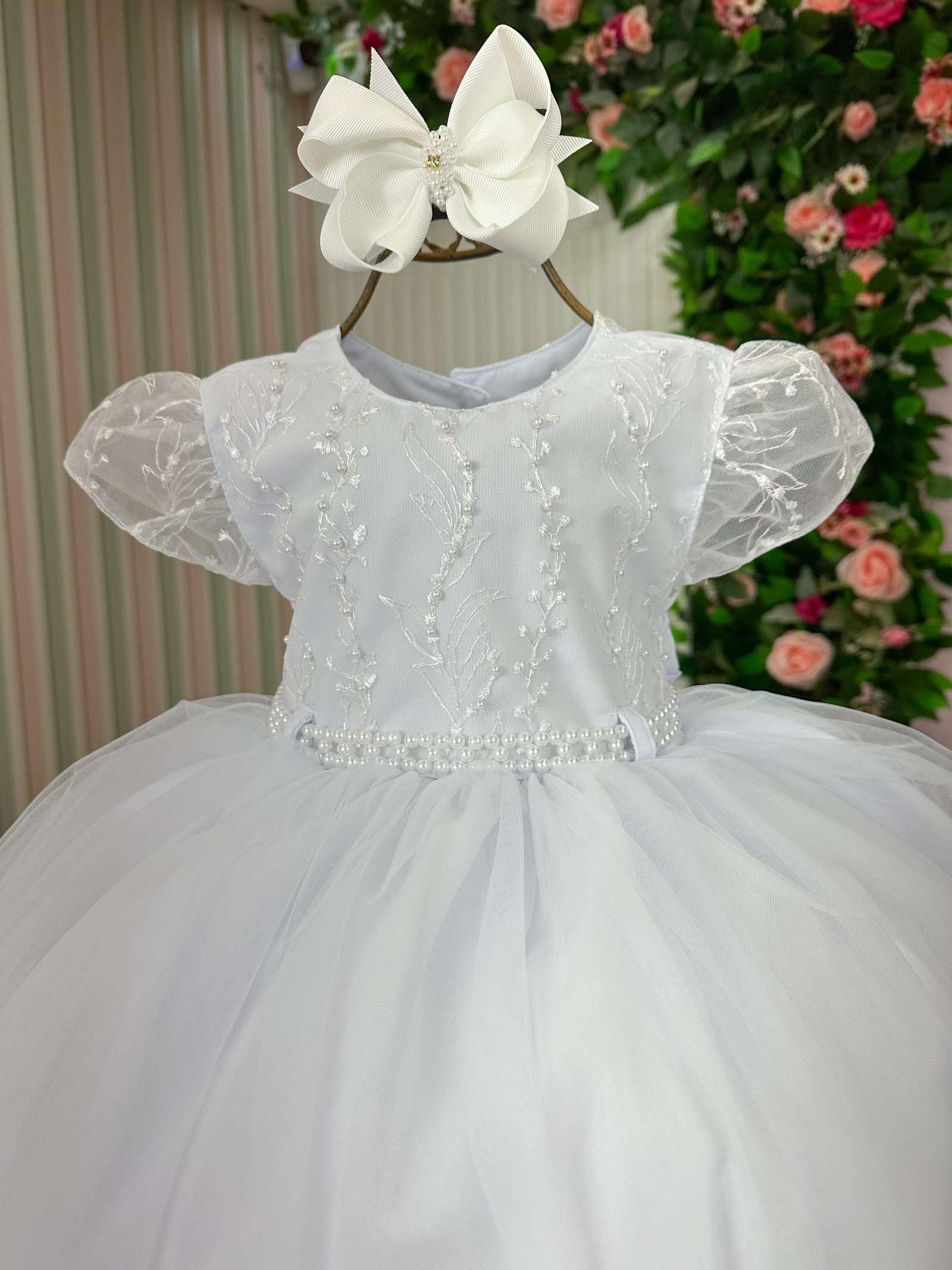 Vestido Menina Bonita Cibele Branco - Imagem 2
