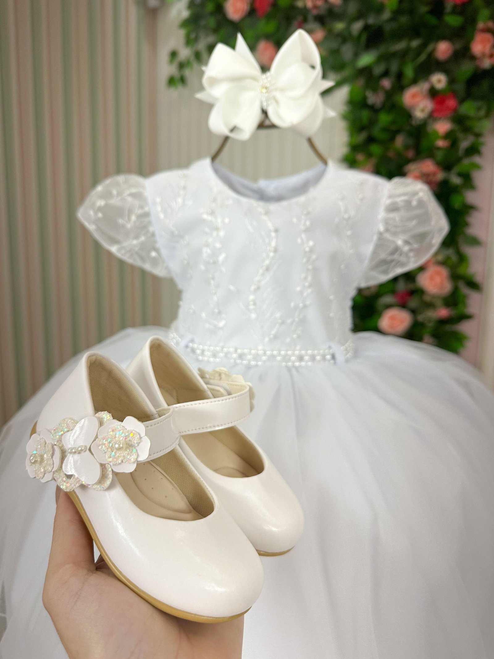 Vestido Menina Bonita Cibele Branco - Imagem 4