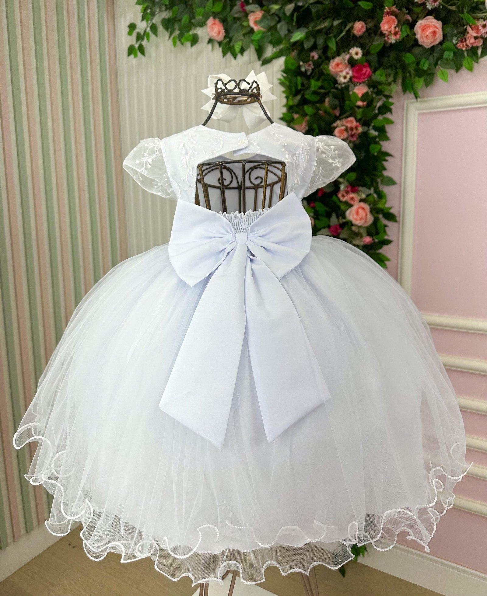 Vestido Menina Bonita Cibele Branco - Imagem 5