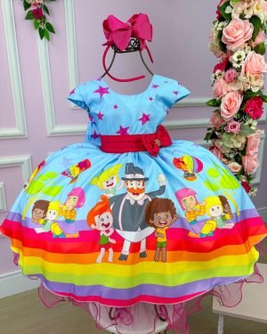 Vestido Infantil Temáticos da Gigi Mundo Bita