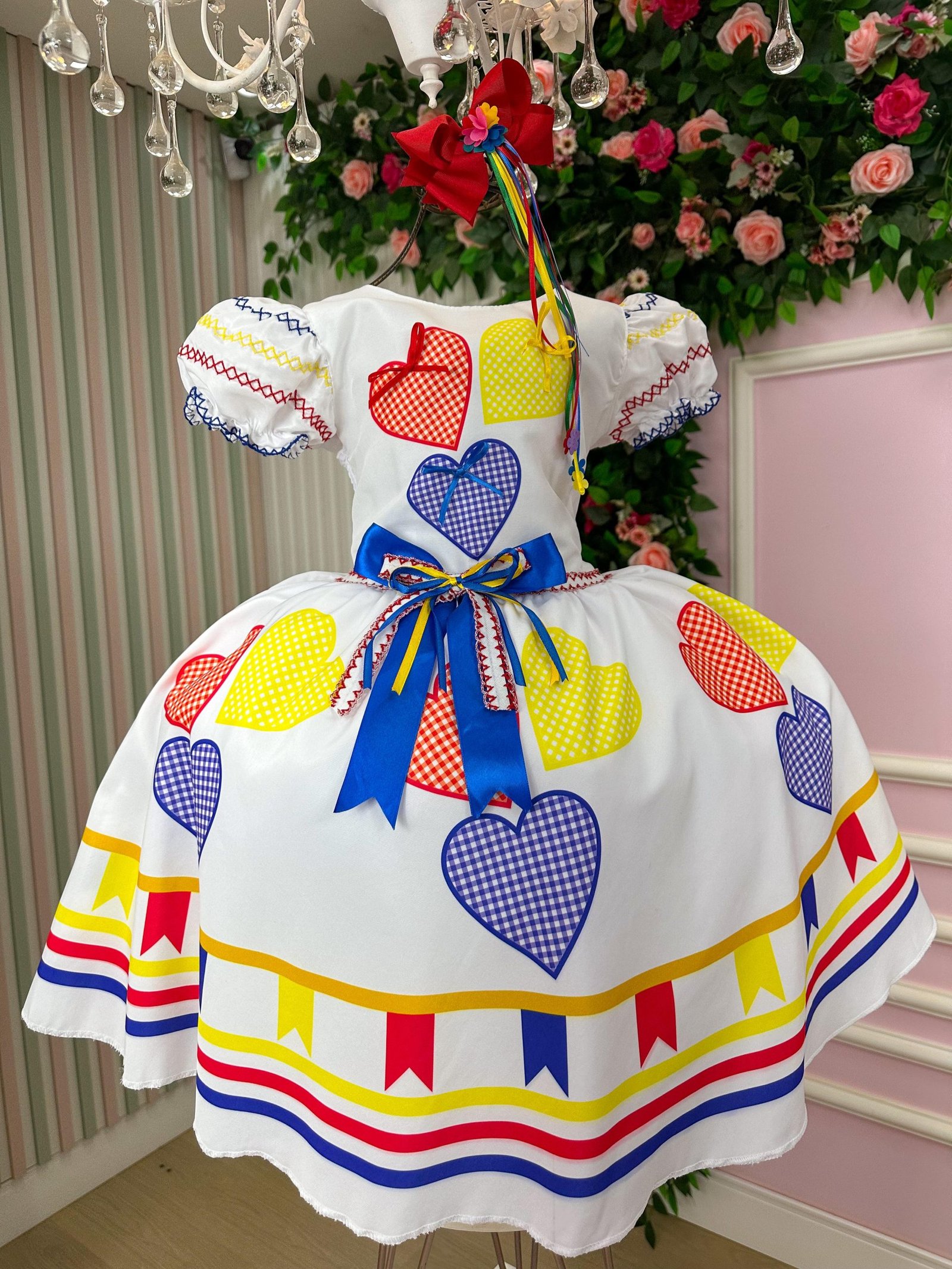 Vestido Marie Junino Luxo Arraiá da Quermesse da Noiva/Noivinha - Imagem 7