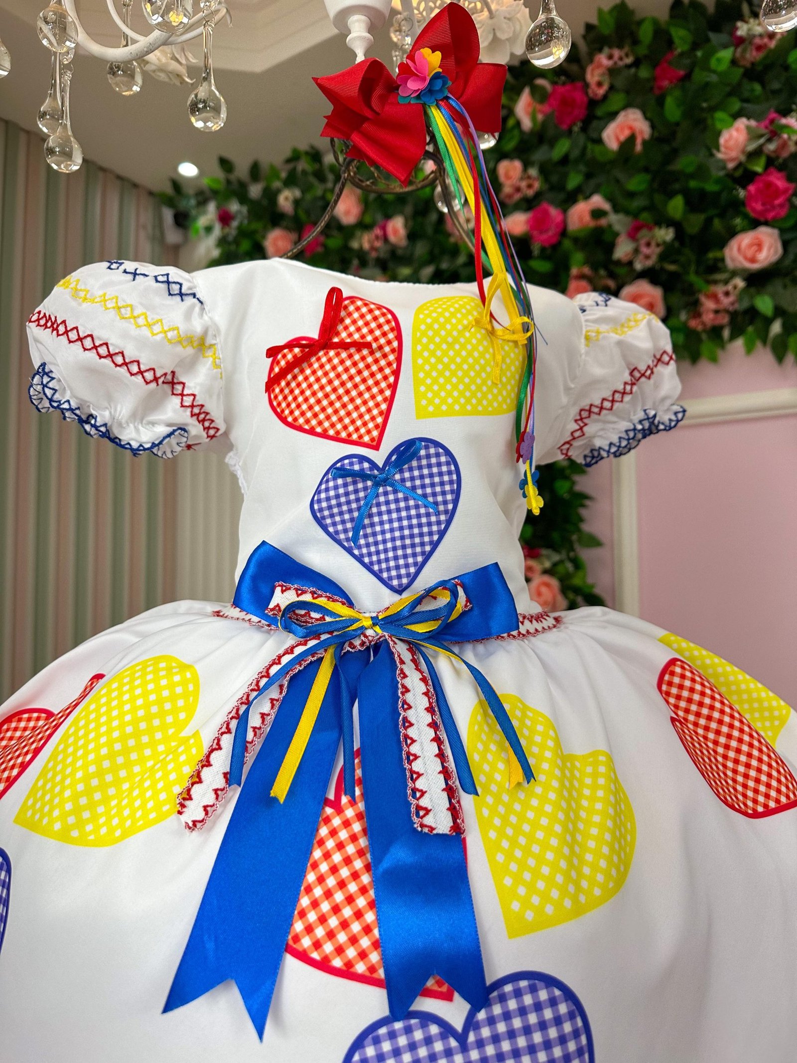 Vestido Marie Junino Luxo Arraiá da Quermesse da Noiva/Noivinha - Imagem 8