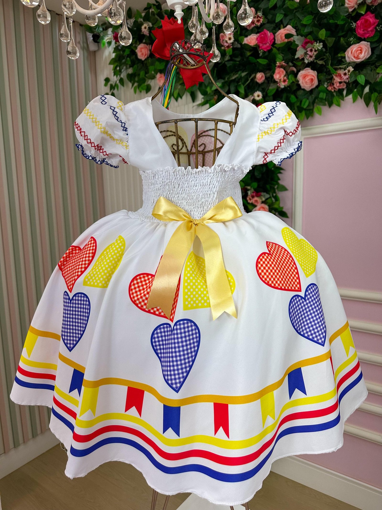 Vestido Marie Junino Luxo Arraiá da Quermesse da Noiva/Noivinha - Imagem 9