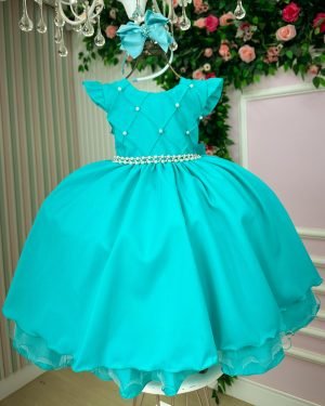 Vestido Ysa Kids Francine Verde Tiffany