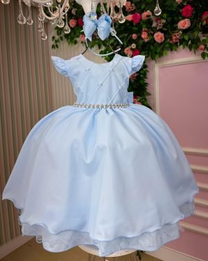 Vestido Ysa Kids Francine Azul Bebe