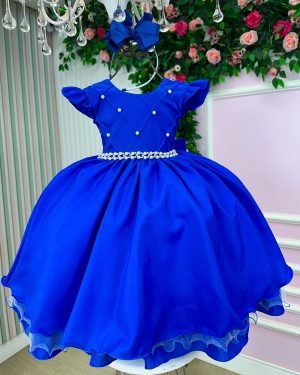 Vestido Ysa Kids Francine Azul Royal