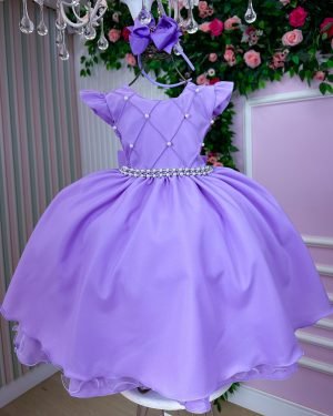 Vestido Ysa Kids Francine Lilas