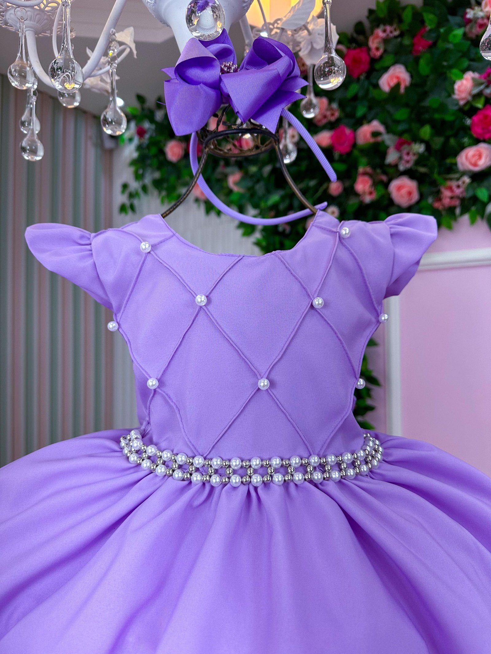 Vestido Ysa Kids Francine Lilas - Imagem 2