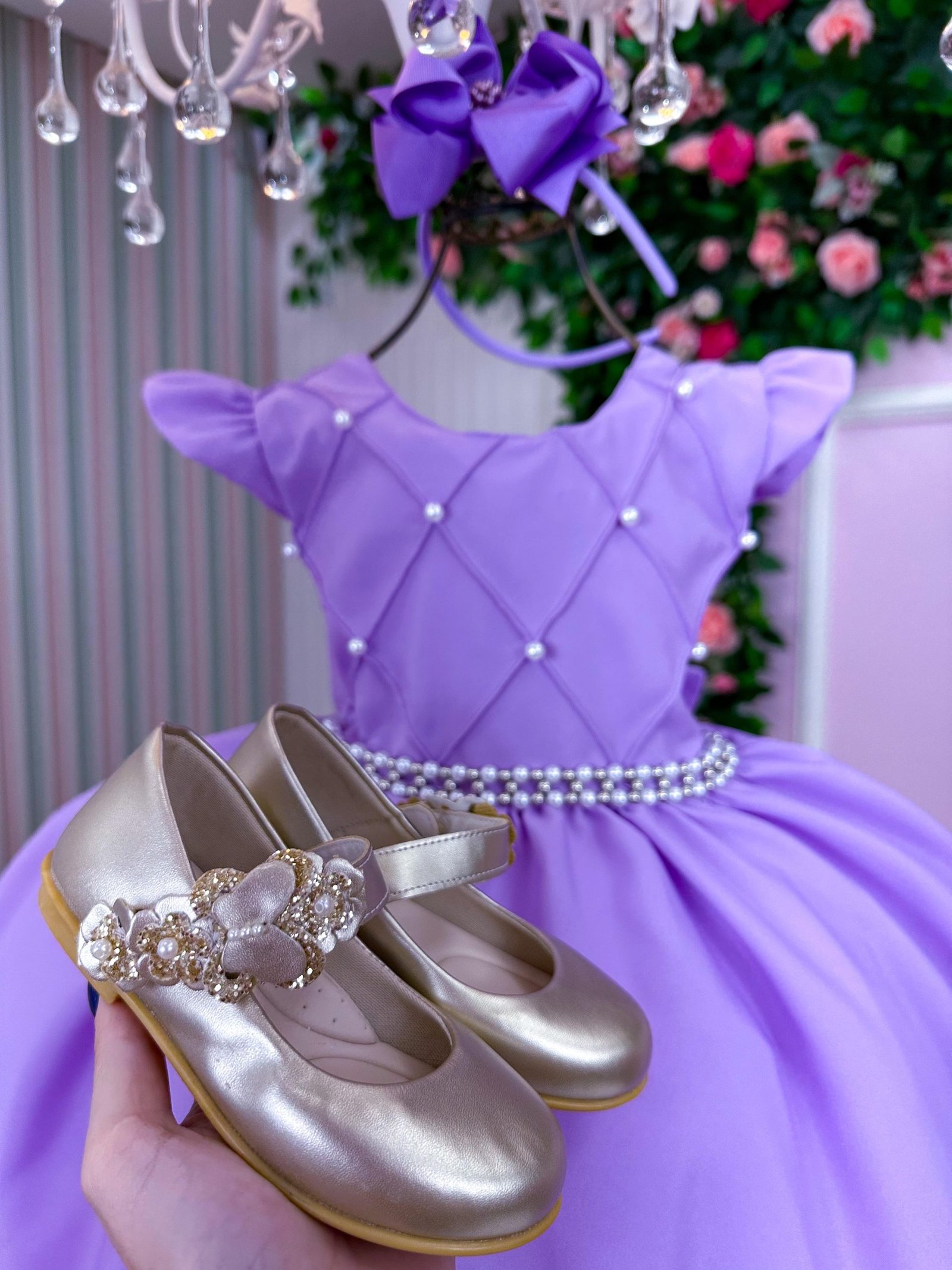 Vestido Ysa Kids Francine Lilas - Imagem 4