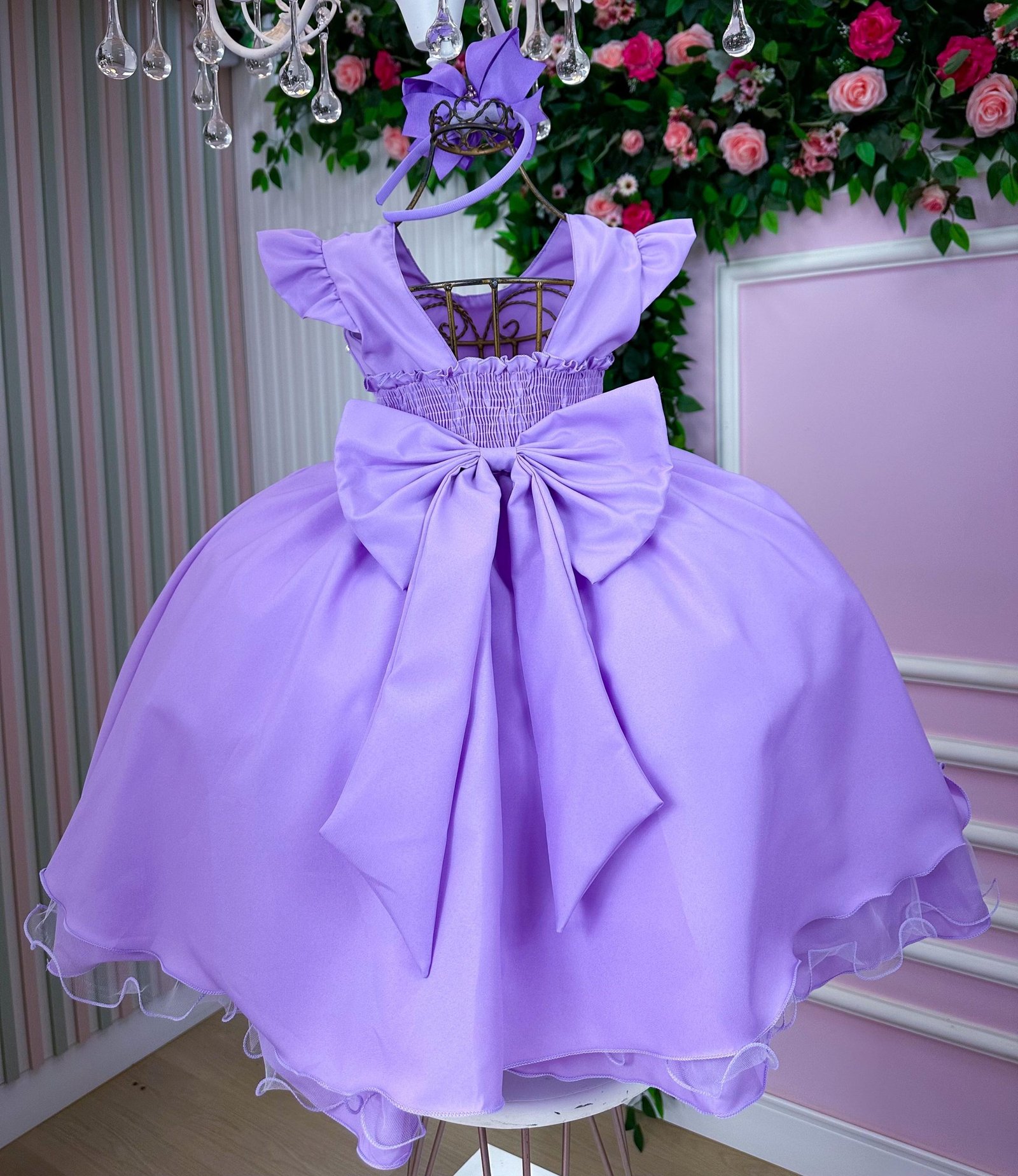 Vestido Ysa Kids Francine Lilas - Imagem 5