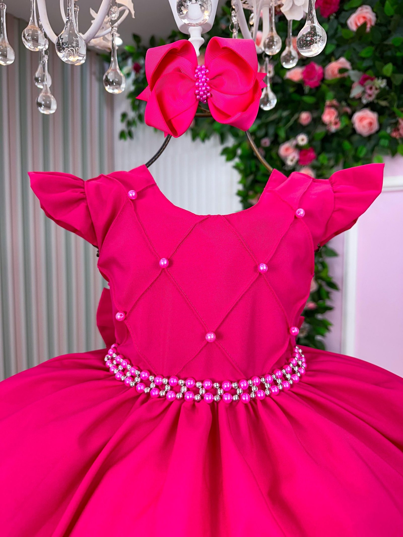 Vestido Ysa Kids Francine Pink - Imagem 3