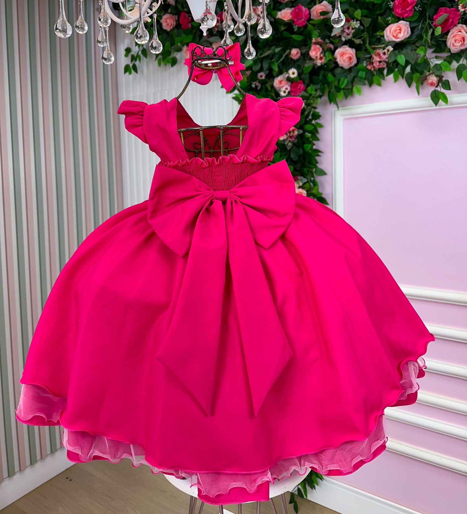 Vestido Ysa Kids Francine Pink - Imagem 5