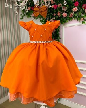 Vestido Ysa Kids Francine Terracota