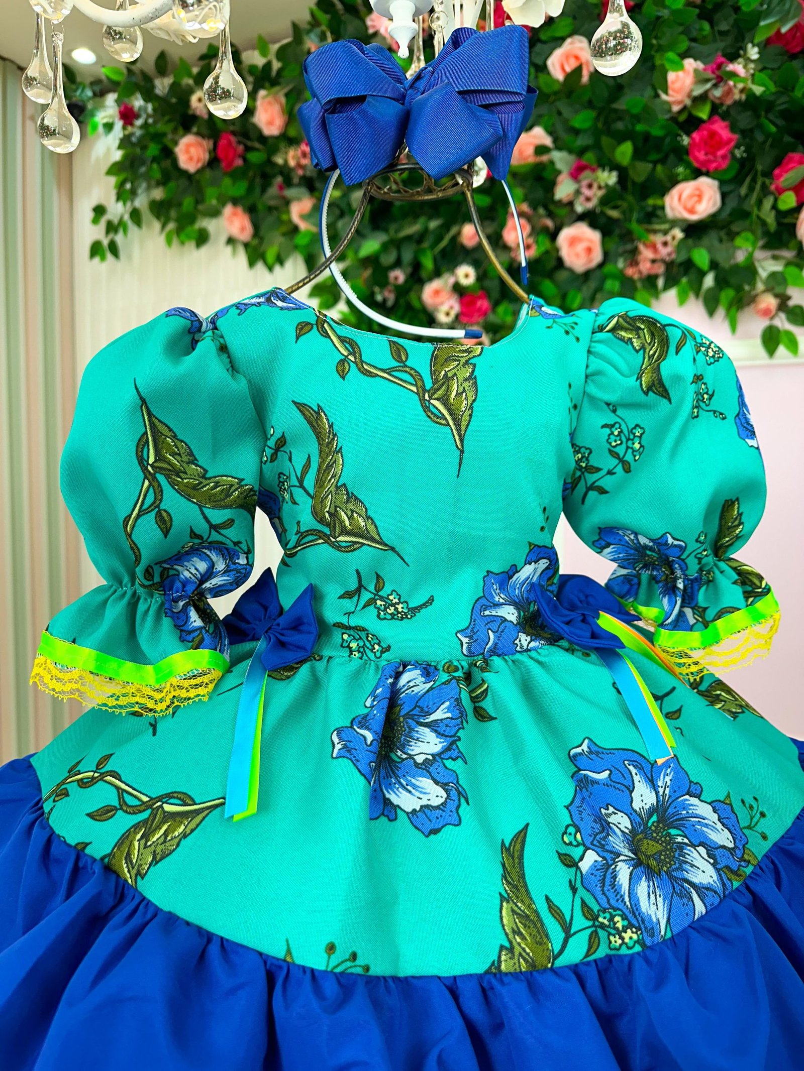 Vestido Banana Club Junino Luxo Arraia da Floresta - Imagem 4