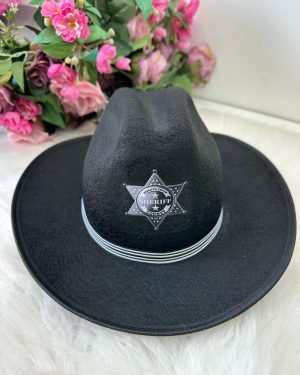 Chapeu/Chapéu Belli Preto Sheriff Prata