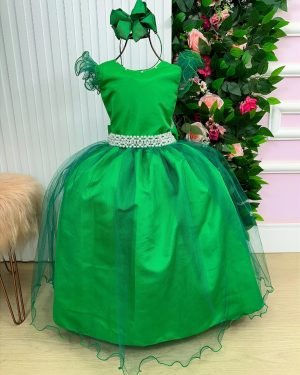 Vestido Marie Longo Amanda Verde Bandeira