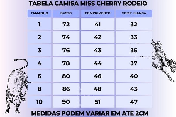 Camisa Junina Miss Cherry Rodeio Thomas - Imagem 5