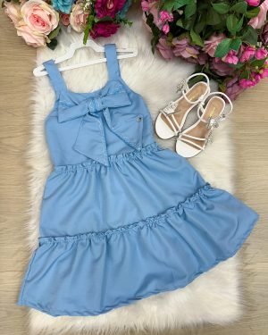 Vestido Blogueirinha Lola Azul Bebe
